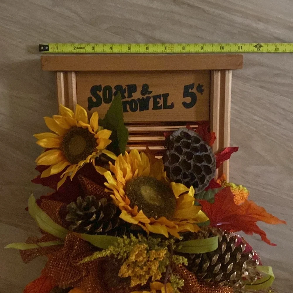 Rustic fall Sunflower Wall Decor